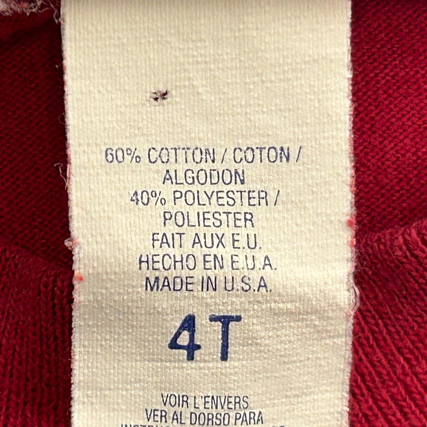 Camiseta juvenil vintage de los años 90 con Snoopy 1 para fanáticos de los deportes, 4T, para niños pequeños, Peanuts, EE. UU., para niños, color rojo