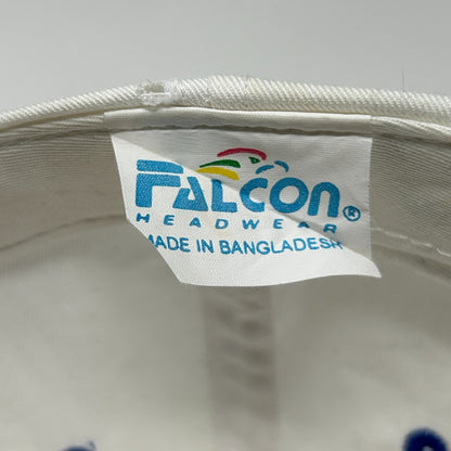 Vintage 90s American Mobile Concrete Hat Baseball Cap 5 Panel Snapback White