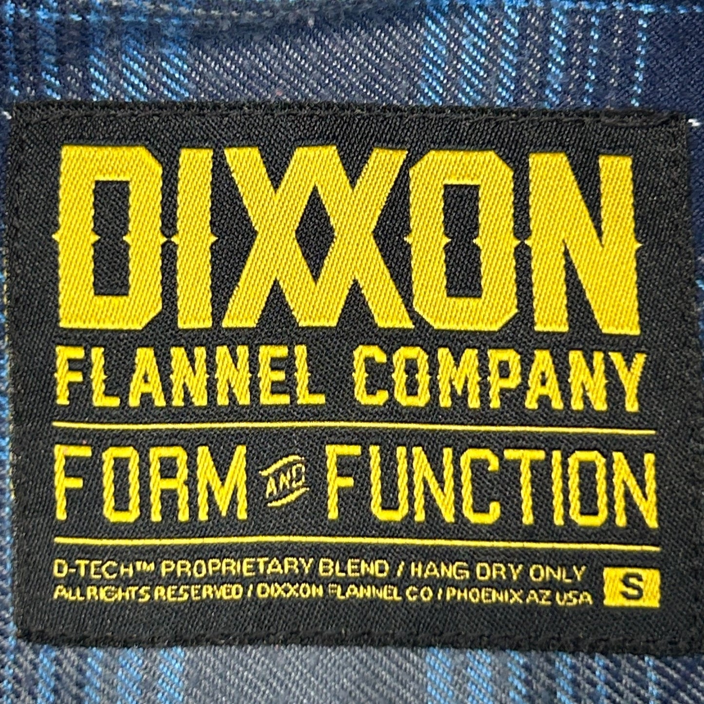 Dixxon Flannel Co Pearl Snap Button Front Shirt Western Plaid Blue Womens Small
