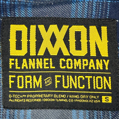 Dixxon Flannel Co Pearl Snap Button Front Shirt Western Plaid Blue Womens Small