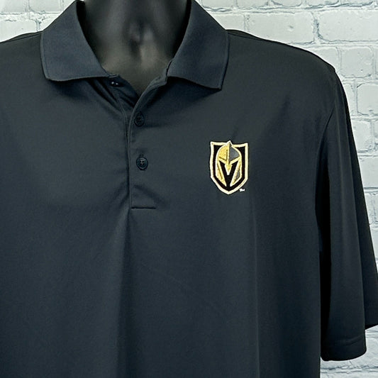 Las Vegas Golden Knights Polo Shirt Antigua Golf Golfer Golfing NHL Gray L Large