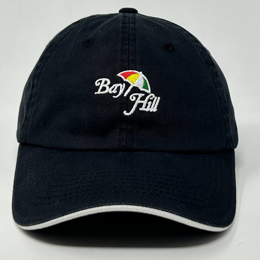 Arnold Palmers Bay Hill Club Dad Hat Baseball Cap Golfing Golfer Strapback Black