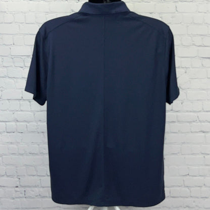 BYU Cougars Golf Nike Dri-FIT Embroidered Navy Blue Polo Shirt Mens L Large