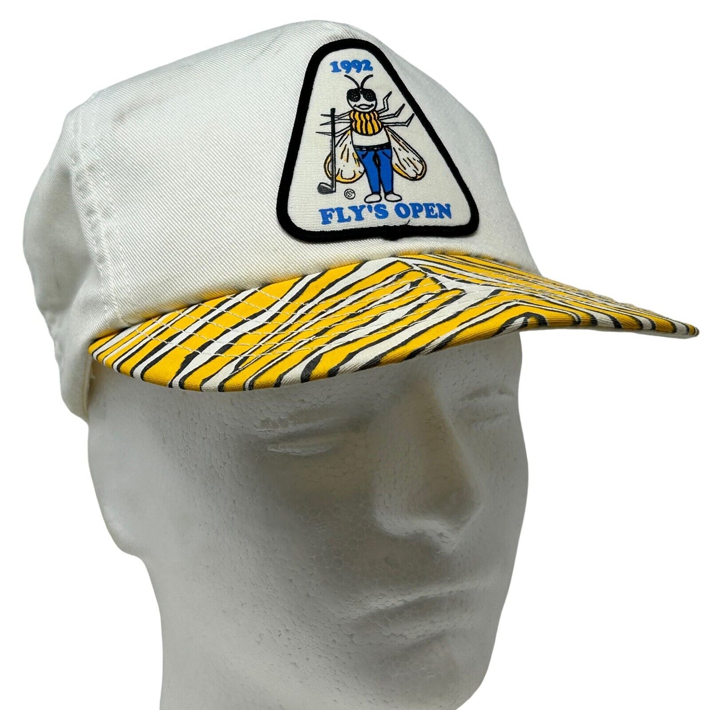 Flys Open Golf Tournament Snapback Hat Vintage 90s Golfing Golfer Baseball Cap