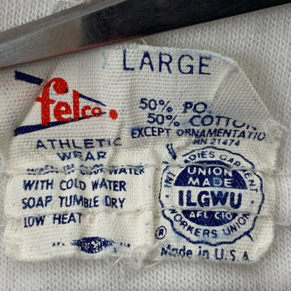 NASD Vintage 60s 70s Ringer T Shirt Baseball Softball Team Made In USA Large