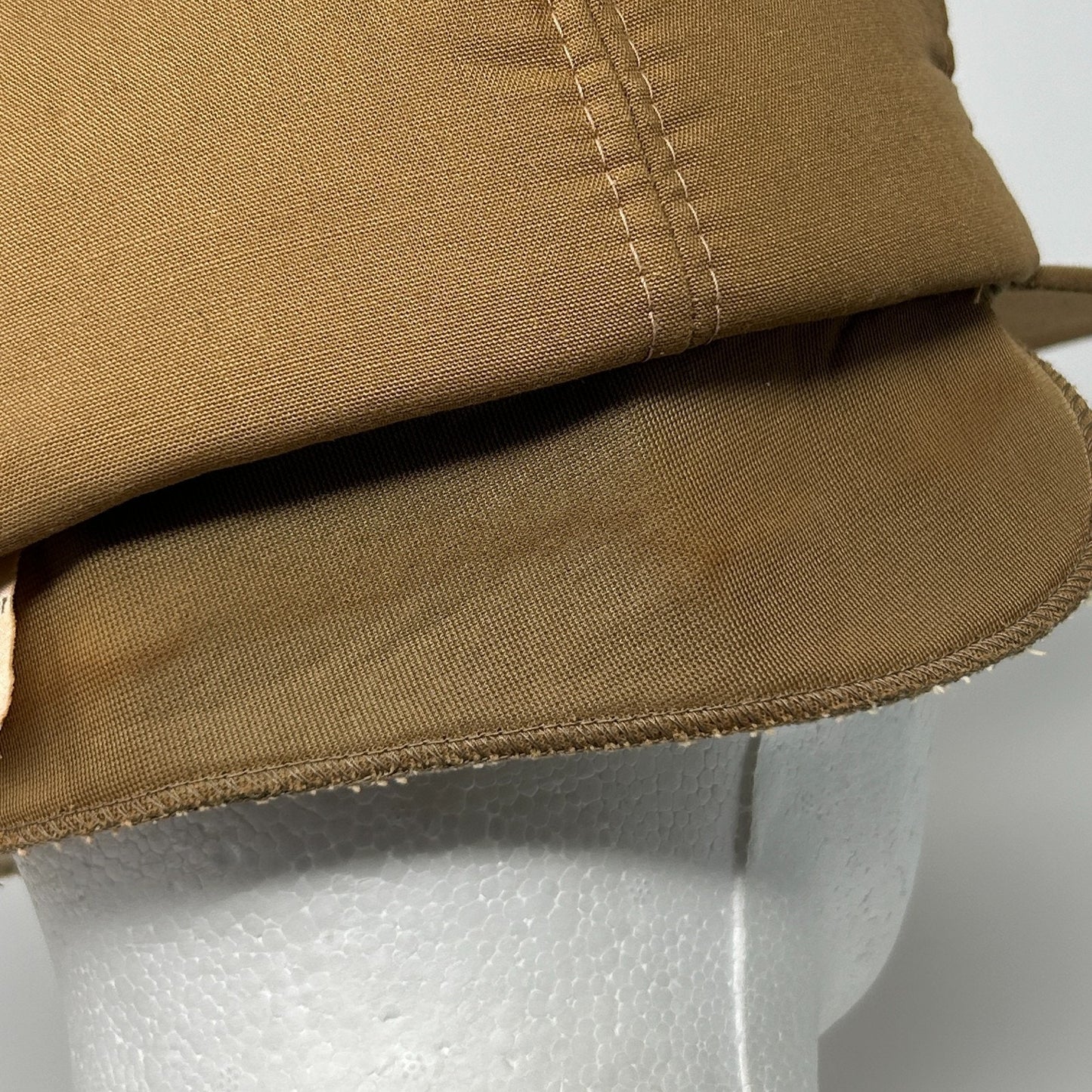 Vintage 80s Duck Hunting Hat Baseball Cap Ear Flap Hunter Brown XL X-Large