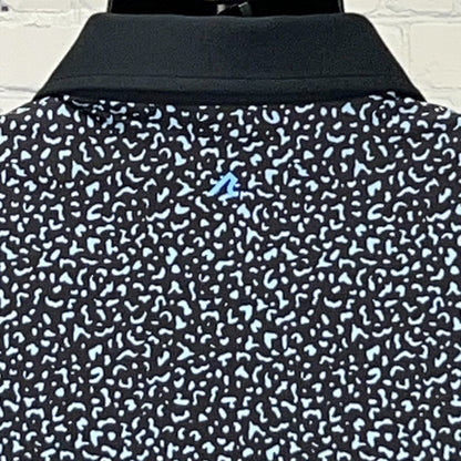 REDVANLY Golf Polo Shirt Mens M Medium Black Short Sleeve Golfer Golfing Stretch