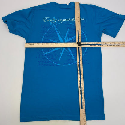 Billy Currington 2009 Tour T Shirt Coming In Your Direction Country Blue S Small