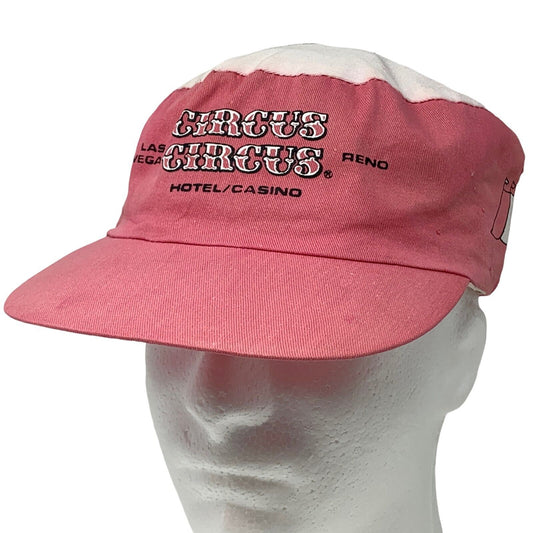 Circus 马戏团赌场按扣画家帽子复古 80 年代拉斯维加斯棒球帽