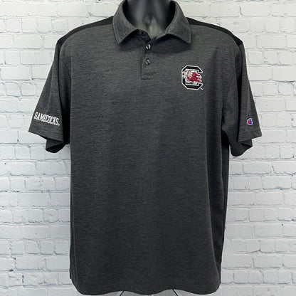 South Carolina Gamecocks Polo Shirt USC University NCAA Champion Gray L Large