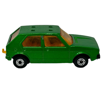 Coche de juguete VW Golf de Matchbox 7 en fundición a presión, Volkswagen Superfast Green de época, Inglaterra