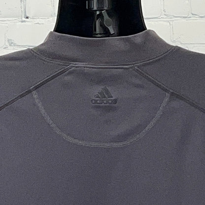 Vintage Boston Celtics Mock Neck T Shirt NBA Adidas Long Sleeve Gray 2XL XXL