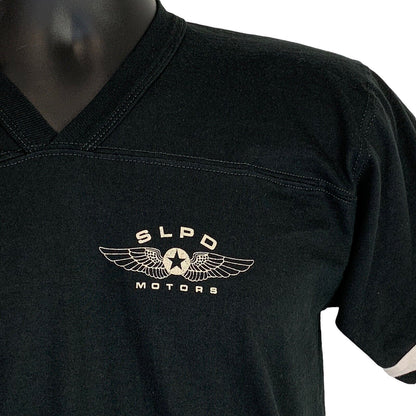 SLPD Police Department Vintage 80s T Shirt Motorcycle Salt Lake City Cop Small