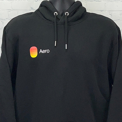 Aero Jet Airline Hoodie XL X-Large Black Aviation Airplane Stanley Stella Hooded