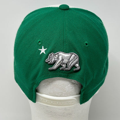 California Republic Hat Cap Green License Plate The Golden State Snapback