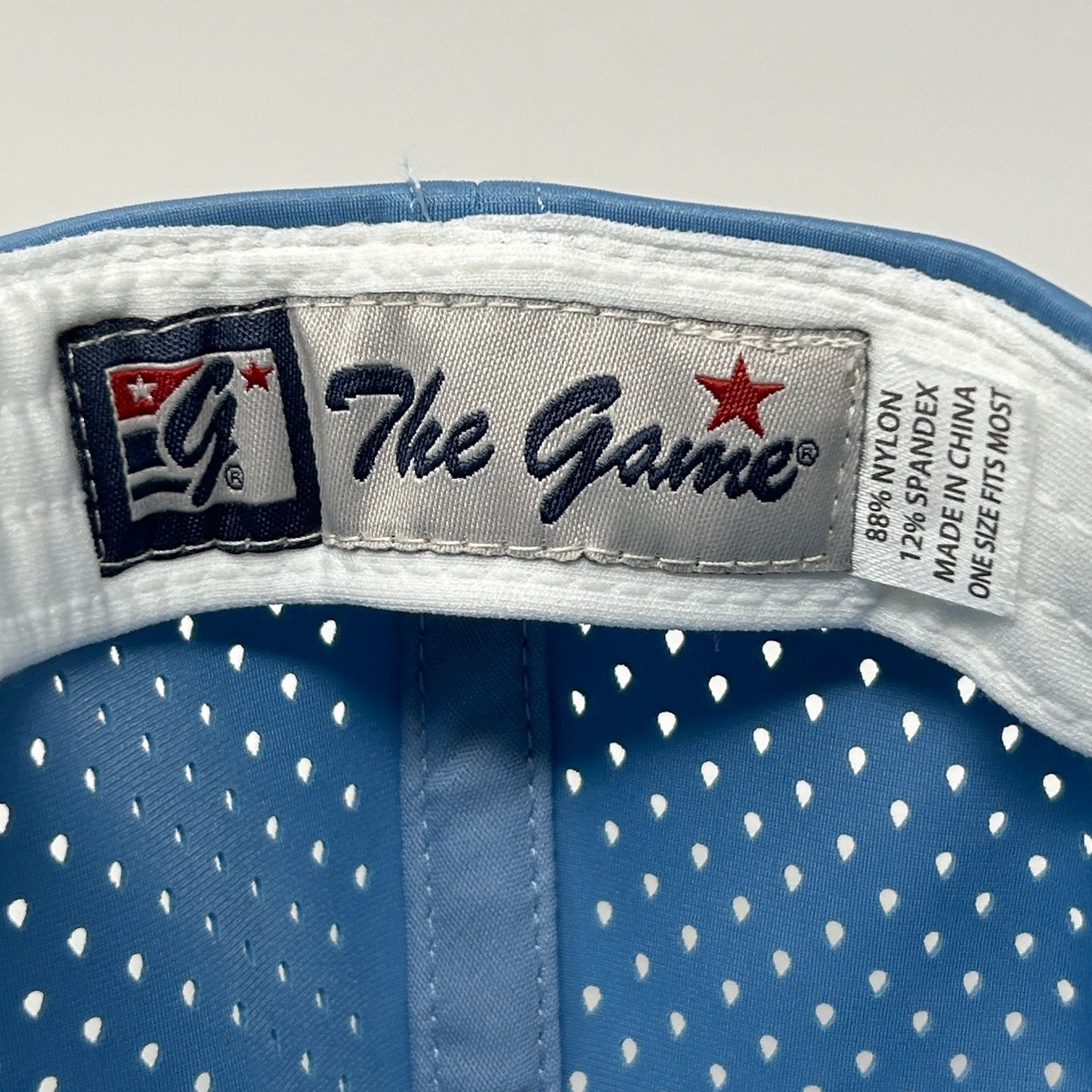 The Game Logo Trucker Hat Cap Blue Mesh Snapback 5 Panel A-Frame Rope Corded