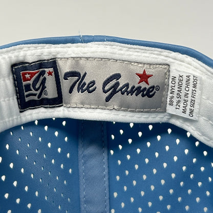 The Game Logo Trucker Hat Cap Blue Mesh Snapback 5 Panel A-Frame Rope Corded