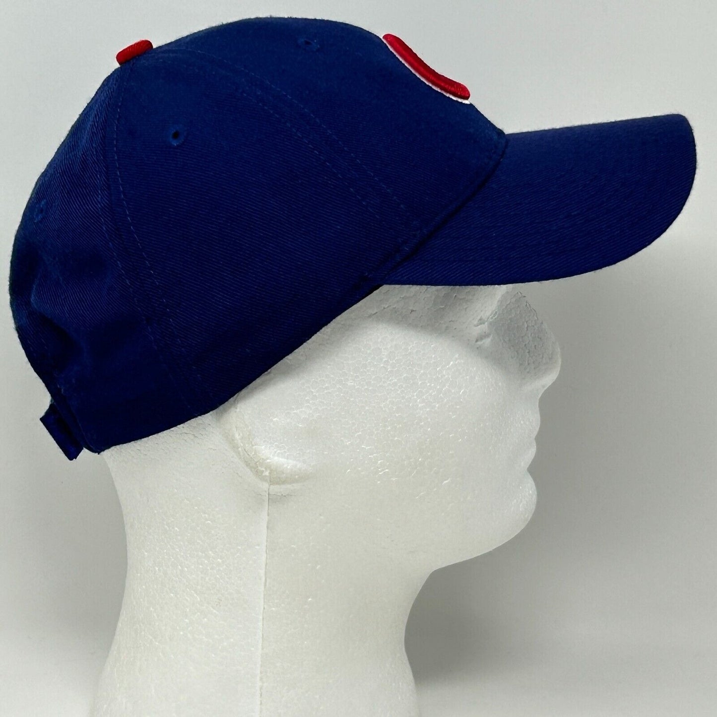 Chicago Cubs Baseball Hat Cap Blue New Era MLB Strapback Six Panel Wool Blend