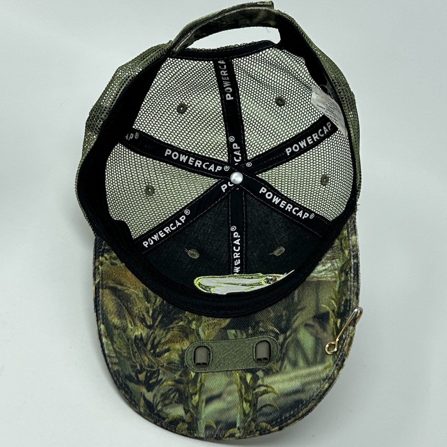 Fishouflage Camo Light Up Trucker Hat Baseball Cap Powercap Strapback Green