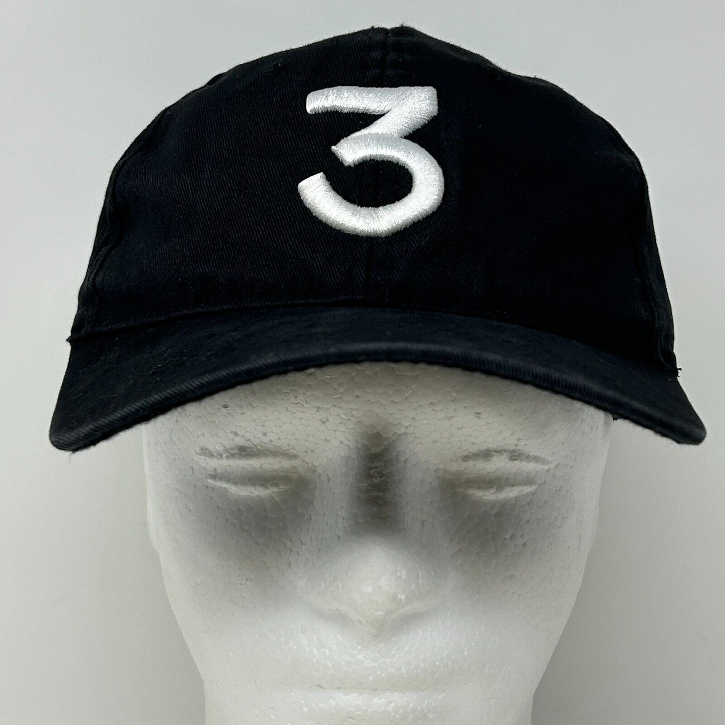 Chance the Rapper 3 Baseball Hat Cap Three Rap Hip Hop 6 Panel Strapback Black