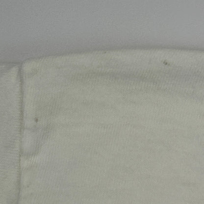 Vintage 90s Dalmatian Dog Crop Top T Shirt Made In USA White Tee XL X-Large