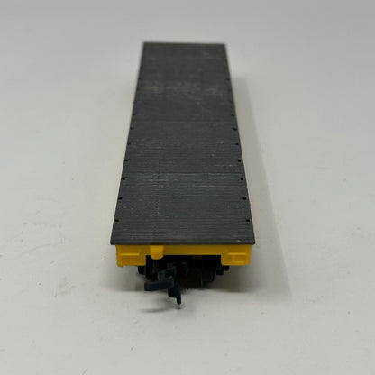 Trailer Train HO Gauge Flat Car Freight Scale Model Train Life Like Yellow