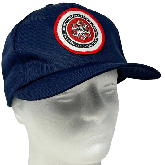 The Williams Patent Crusher Pulverizer Co Vintage 80s Hat Blue Baseball Cap