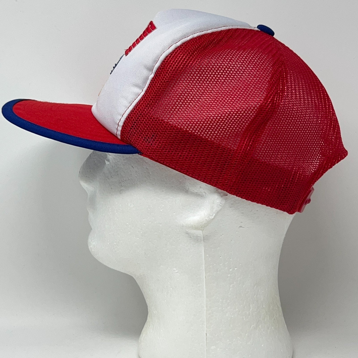 Vintage 80s USA Olympics McDonalds Trucker Hat Baseball Cap Mesh Snapback Red