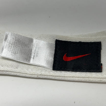 Nike Swoosh Logo Just Do It Visor Hat Cap Tennis Golfer Golfing Strapback White