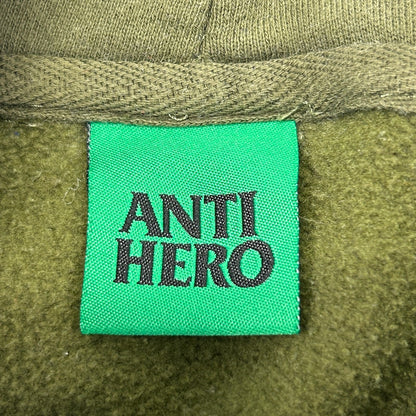 Anti Hero Skateboards Hoodie Skater Eagle Hooded Sweatshirt Green Mens M Medium