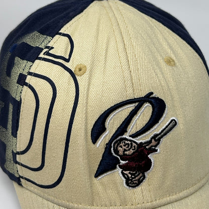 San Diego Padres Hat Baseball Cap Nike Team MLB 6 Panel Blue Flex Fitted OSFM