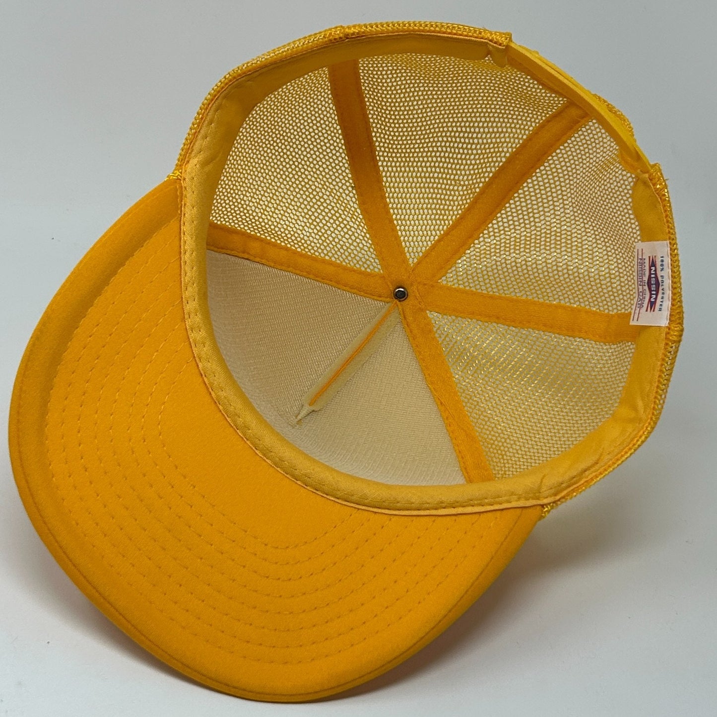 Vintage 90s Cy Camp Trucking Trucker Hat Baseball Cap Sonoma Yellow Snapback