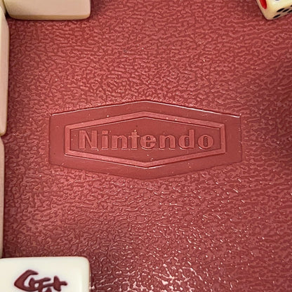 Vintage Nintendo Japanese Mahjong Set Travel Case Yellow Incomplete 127 Tiles
