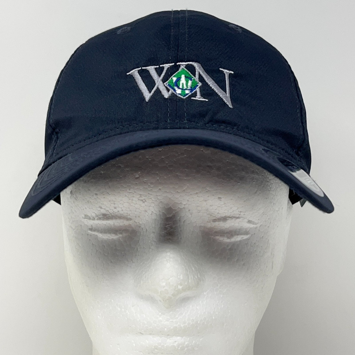 Waste Connections Womens Network Hat Baseball Cap Ahead 6 Panel Strapback Blue