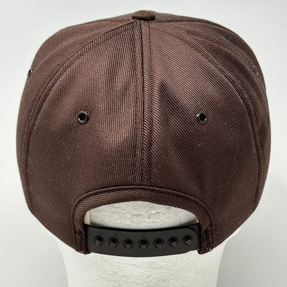 Vintage Case IH Hat Cap Brown 80s Farming Farmer Tractor Full Foam Snapback USA