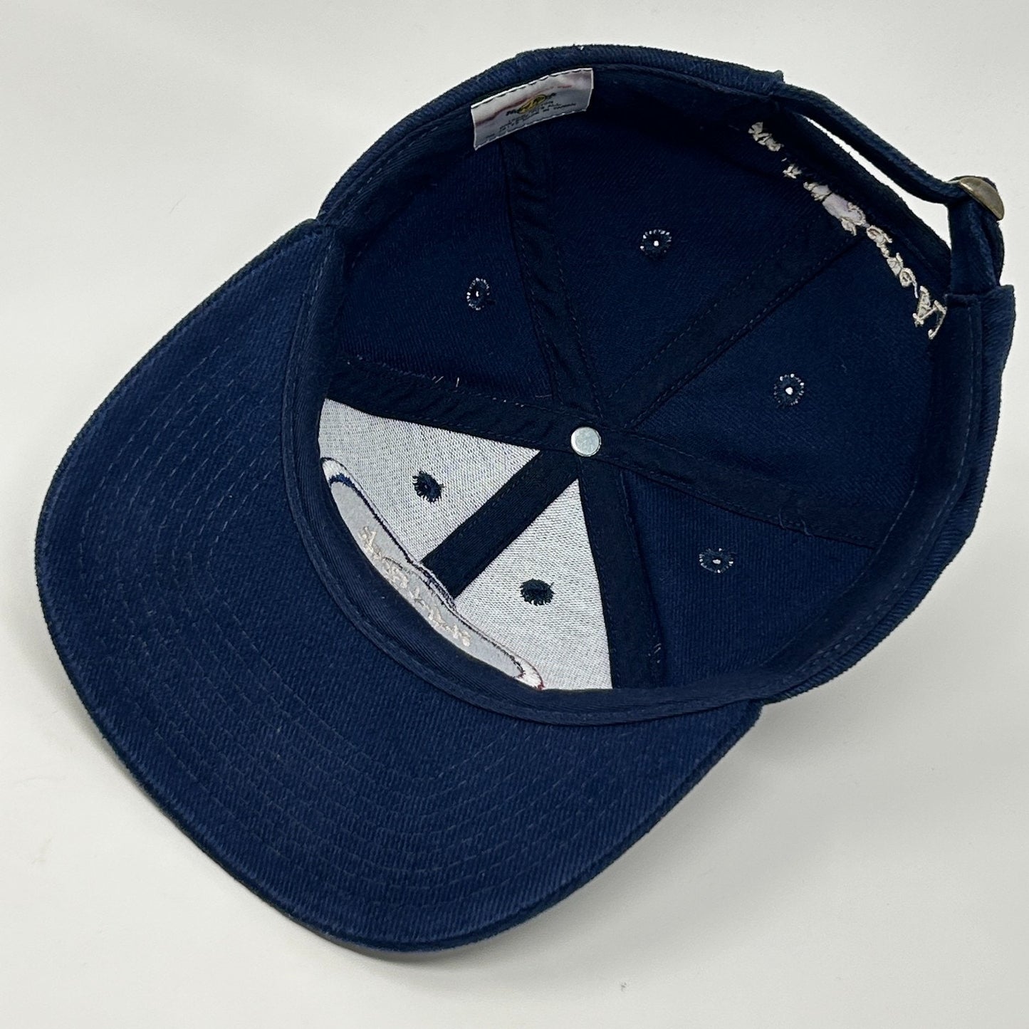 Vintage 90s Hard Rock Cafe Las Vegas Hat Baseball Cap 6 Panel Strapback Blue