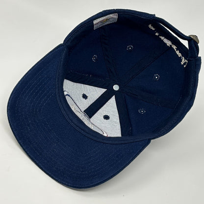 Vintage 90s Hard Rock Cafe Las Vegas Hat Baseball Cap 6 Panel Strapback Blue