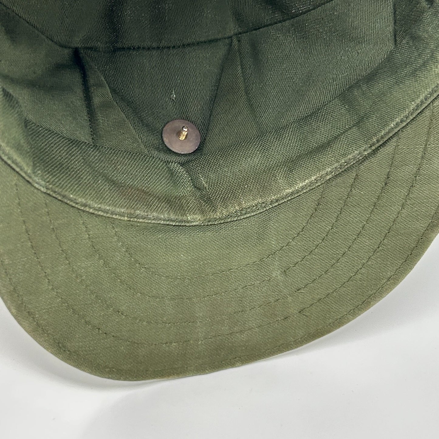 Vintage USMC Marines Utility Cover Hat OD Olive Green Military Cap 6 7/8