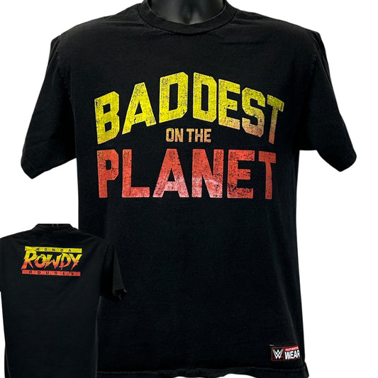 WWE Rowdy Ronda Rousey T Shirt Mens M Medium Black Wrestling Short Sleeve Tee