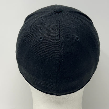 UFC Fight Pass Hat Baseball Cap MMA Mixed Martial Arts Black 210 Flex Fitted S-M