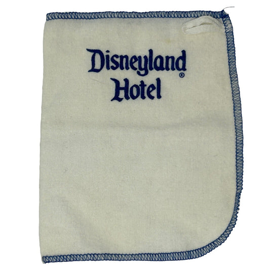 Disneyland Hotel Shoe Shine Mitt Cloth Bag Vintage 70s 80s Walt Disney