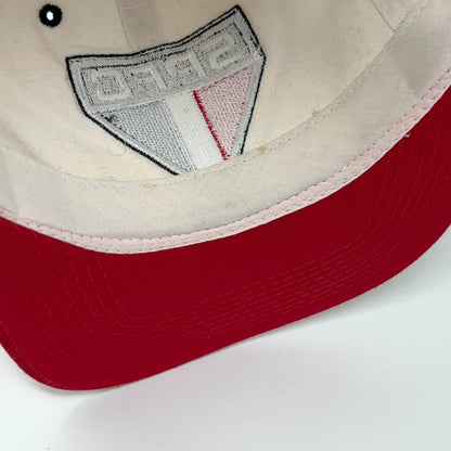 Vintage SPFC Sao Paulo FC Hat Baseball Cap Brazil Brasil Soccer Snapback White