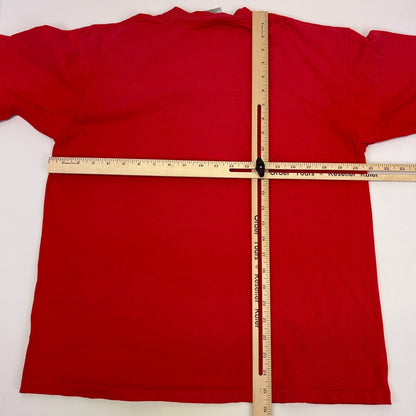 Vintage 90s Lows Expo T Shirt Llama Alpaca Made In USA Red Tee Mens L Large