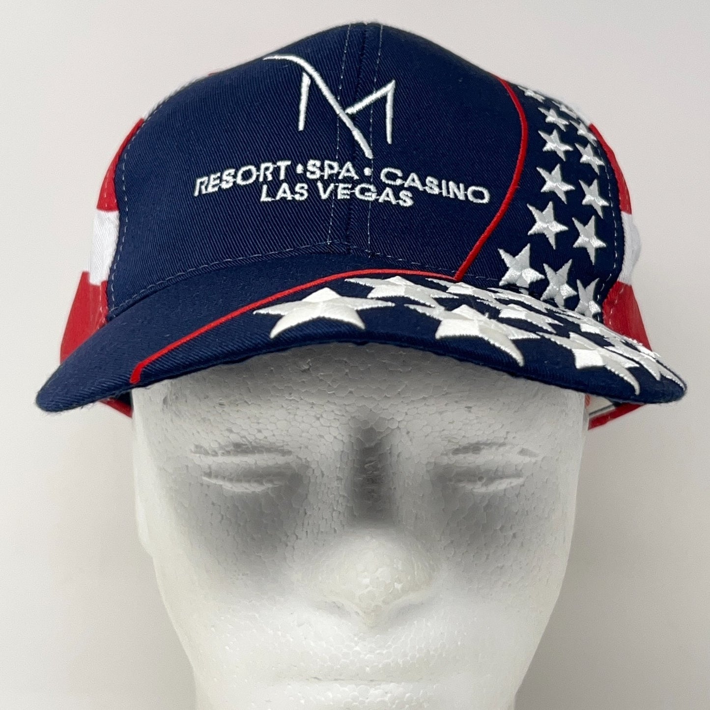 M Resort Las Vegas Hat Baseball Cap Spa Casino USA Flag Patriotic Strapback Blue