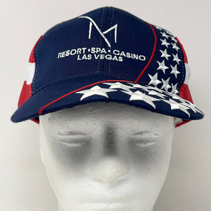 M Resort Las Vegas Hat Baseball Cap Spa Casino USA Flag Patriotic Strapback Blue