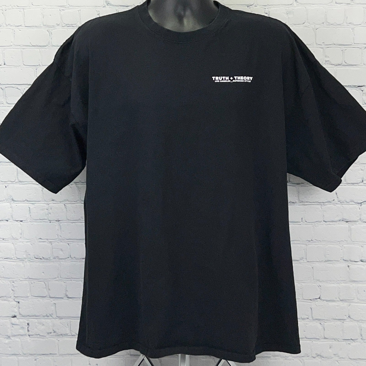 Truth + Theory Los Angeles Palm Trees Be True เสื้อยืดสีดำ Unisex 3XL XXXL