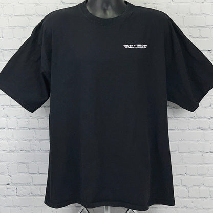 Truth + Theory Los Angeles Palm Trees Be True เสื้อยืดสีดำ Unisex 3XL XXXL