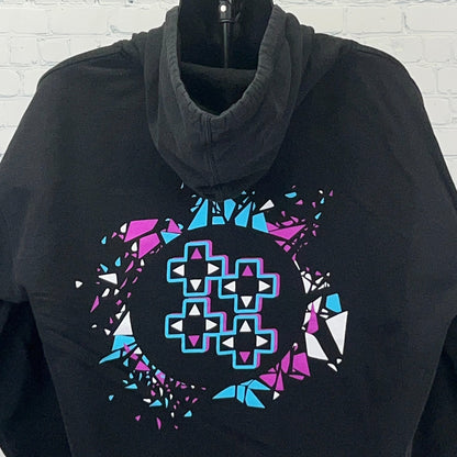 WWE UpUpDownDown Hoodie XXL 2XL Black Xavier Woods Austin Creed Wrestling Gaming