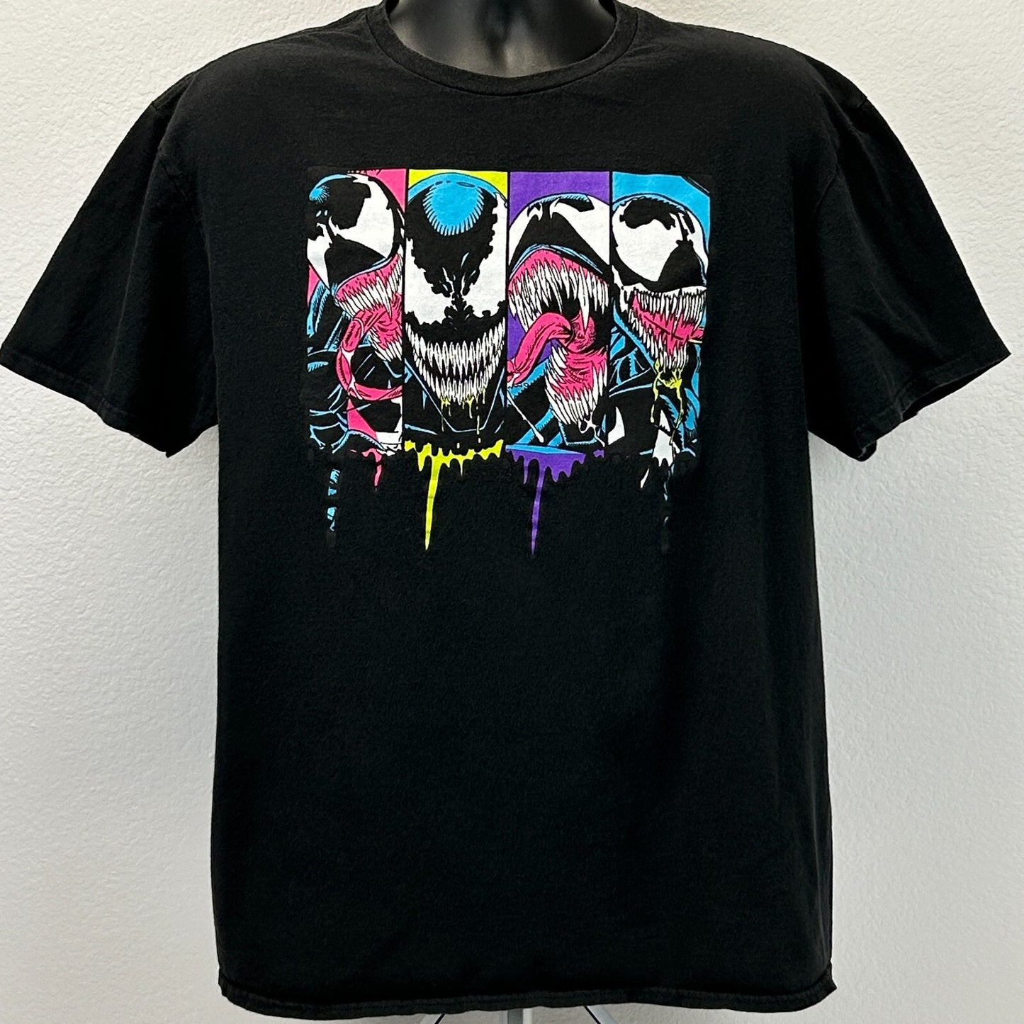 Spider Man Venom T Shirt Mens XL X-Large Black Marvel MCU Spiderman Mad Engine