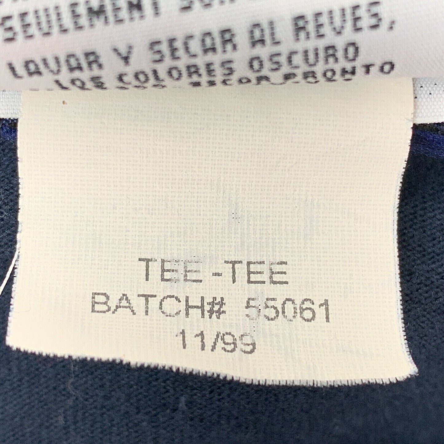 Camiseta Tommy Hilfiger Vintage de manga larga de los años 90, talla mediana, para hombre, color azul